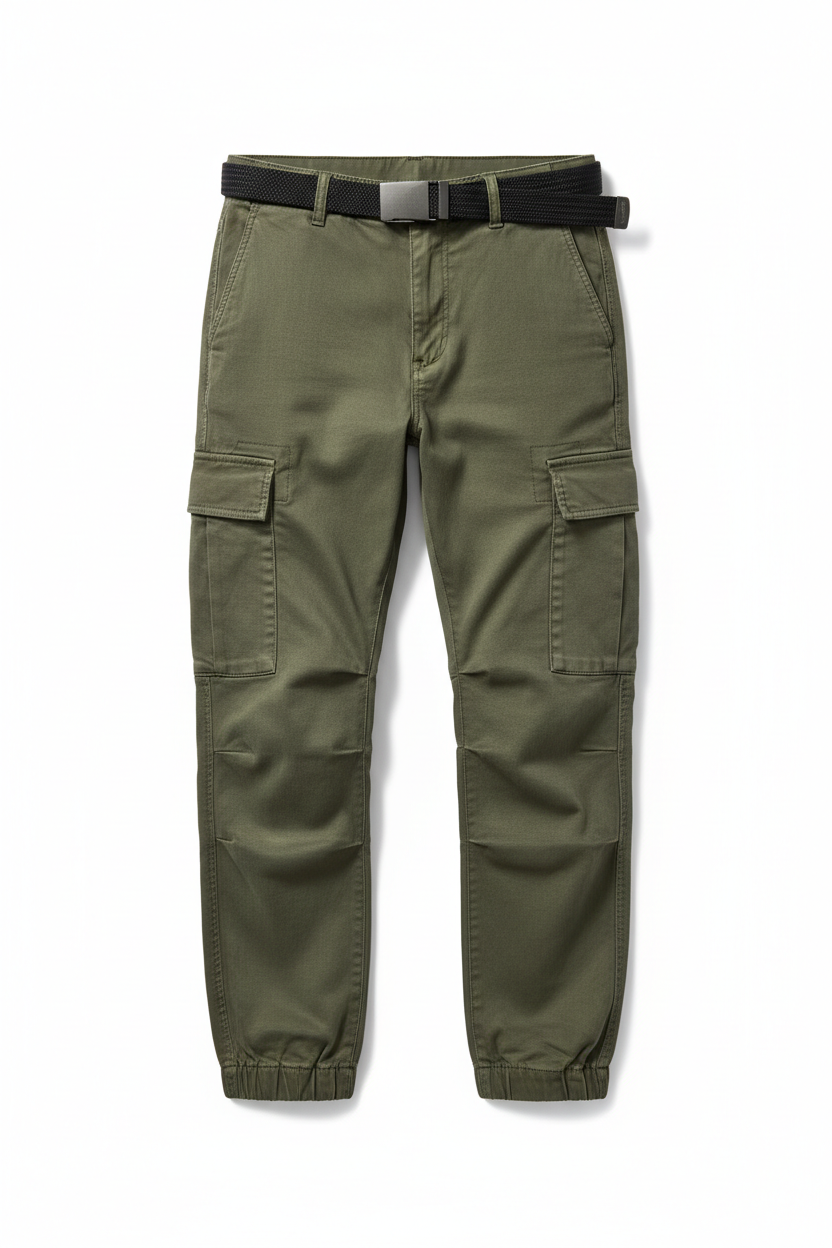 Pantalón Cargo Verde Oliva