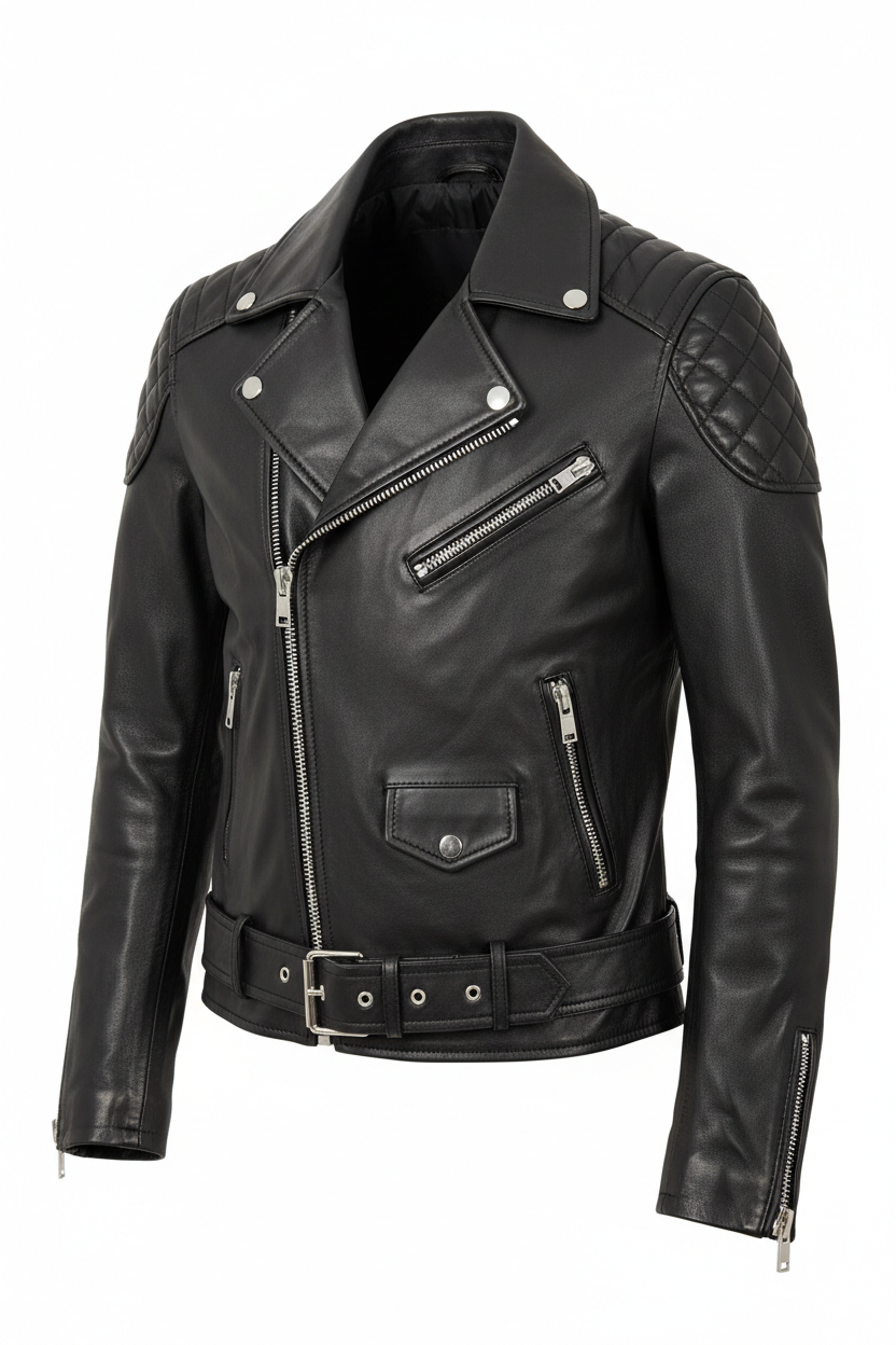 Chaqueta de Cuero Negra