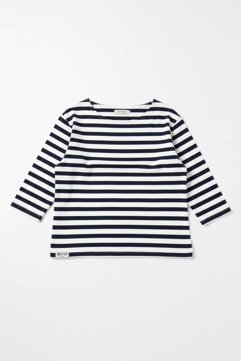 Top Marinero Azul y Blanco